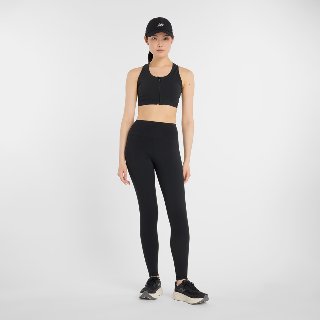 New Balance W Athletics Reflective Heat High Rise Legging 27" in SCHWARZ