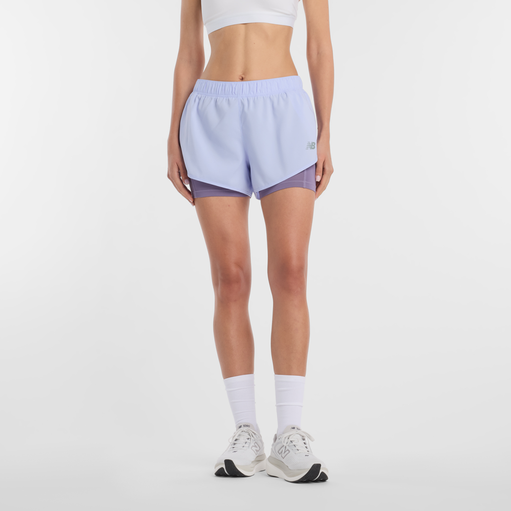 New Balance W Sport 2-in-1 Short 3" in VIOLETT