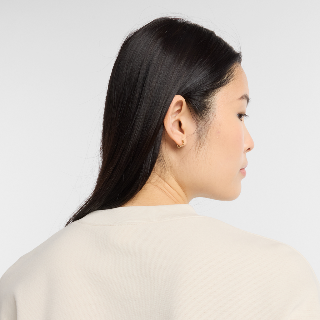 New Balance Coastal Fleece Crew in BEIGE