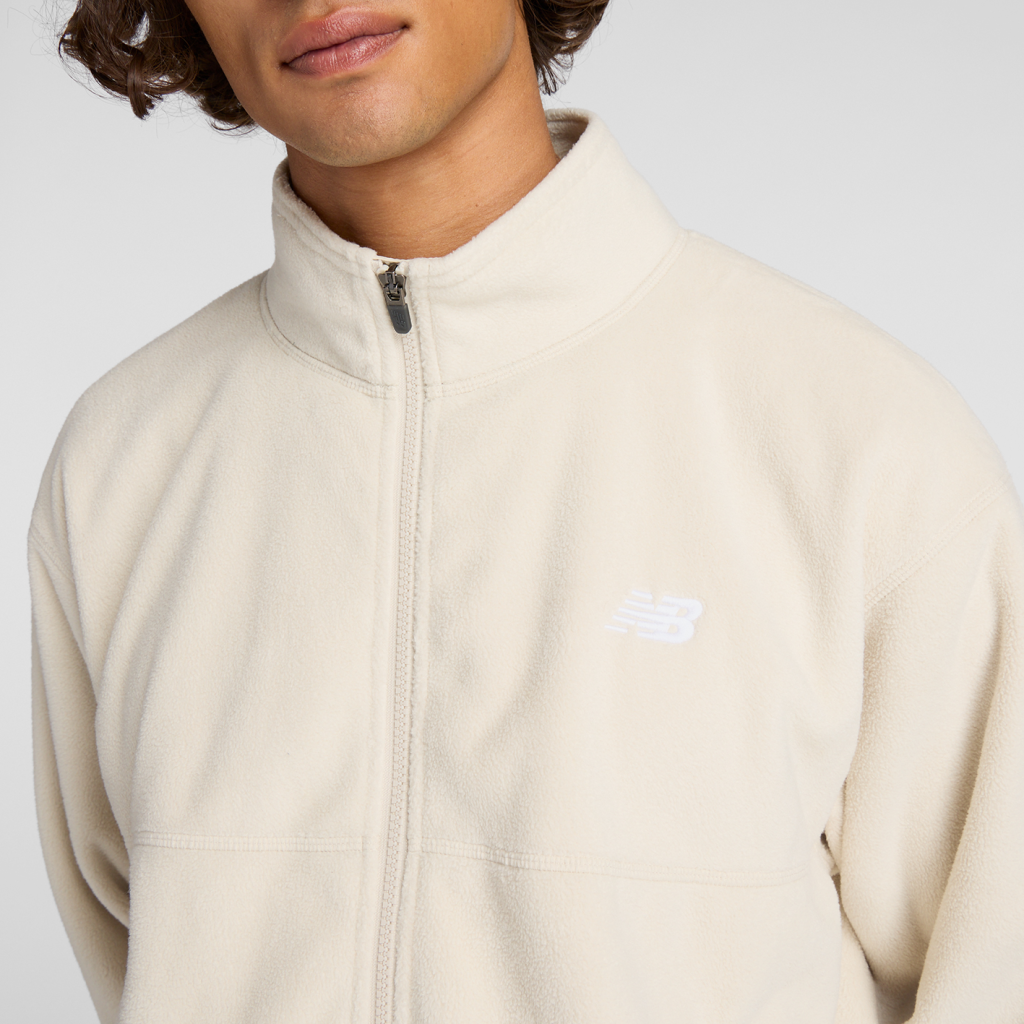 New Balance Polar Fleece Jacket in BEIGE