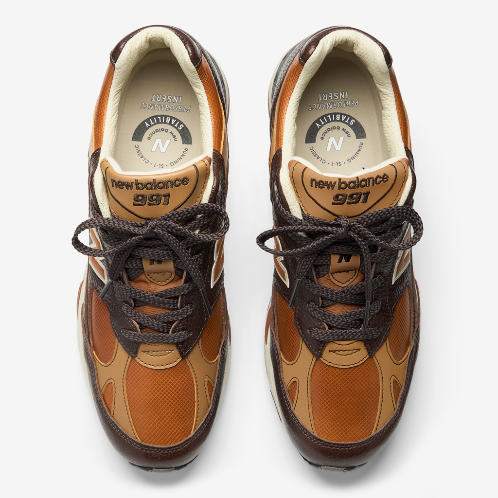 New Balance M 991 v1 Made in UK Luxe Freizeitschuhe in BRAUN