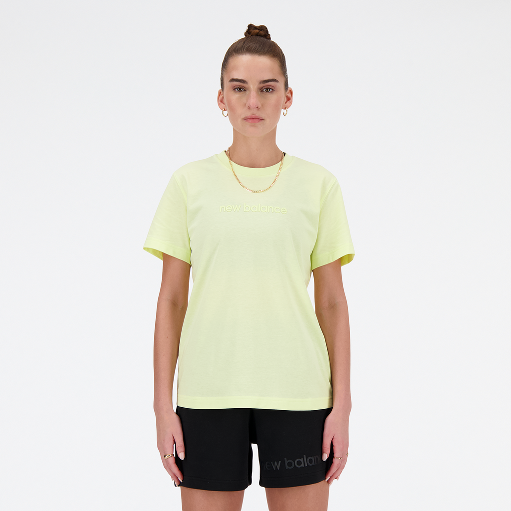 New Balance W Hyper Density Jersey T-Shirt in GRÜN