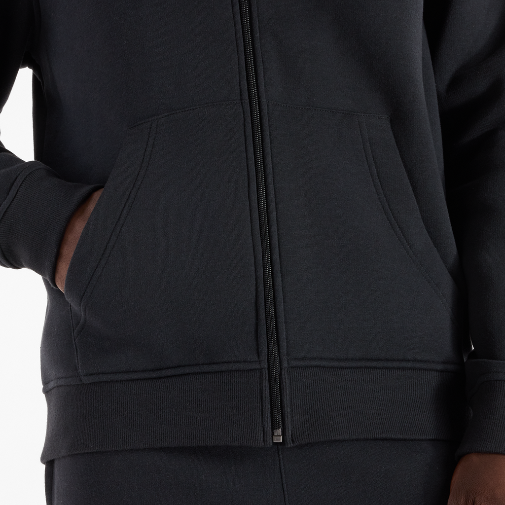 New Balance Sport Core Brushed Full Zip Hoodie in SCHWARZ