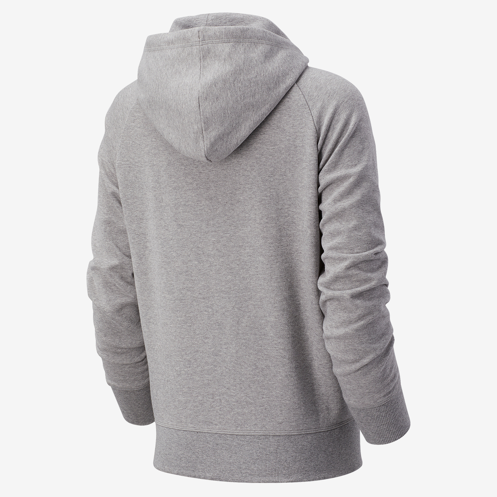 New Balance W Essentials Stacked Logo PO Hoodie in GRAU