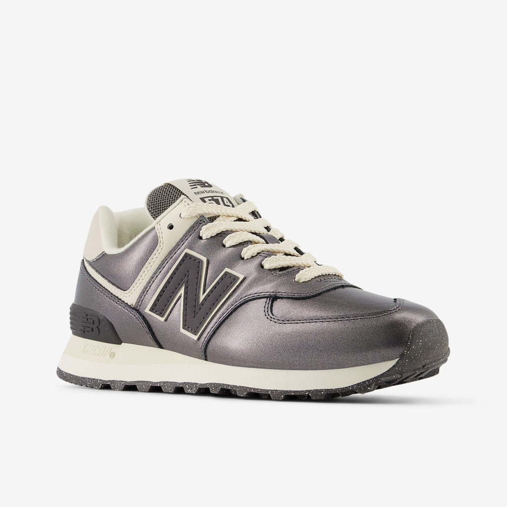 New Balance W 574 Metallics Freizeitschuhe in GRAU