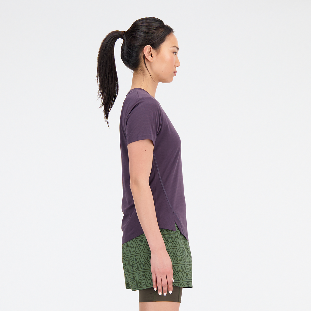 New Balance W Impact Run AT N-Vent Tee in VIOLETT