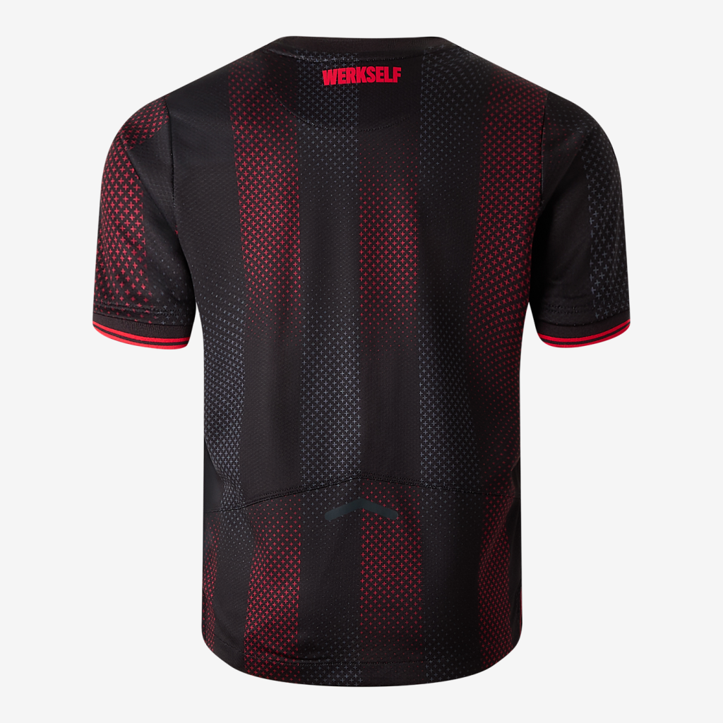 New Balance Bayer 04 Leverkusen Home Junior SS Jersey 25/26 in ROT