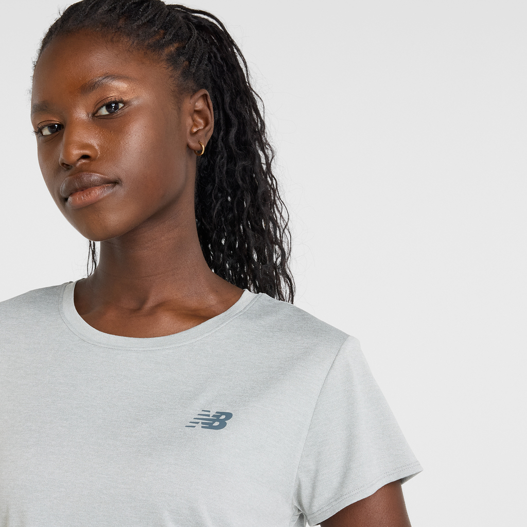 New Balance W Sport Core Heather T-Shirt in GRAU
