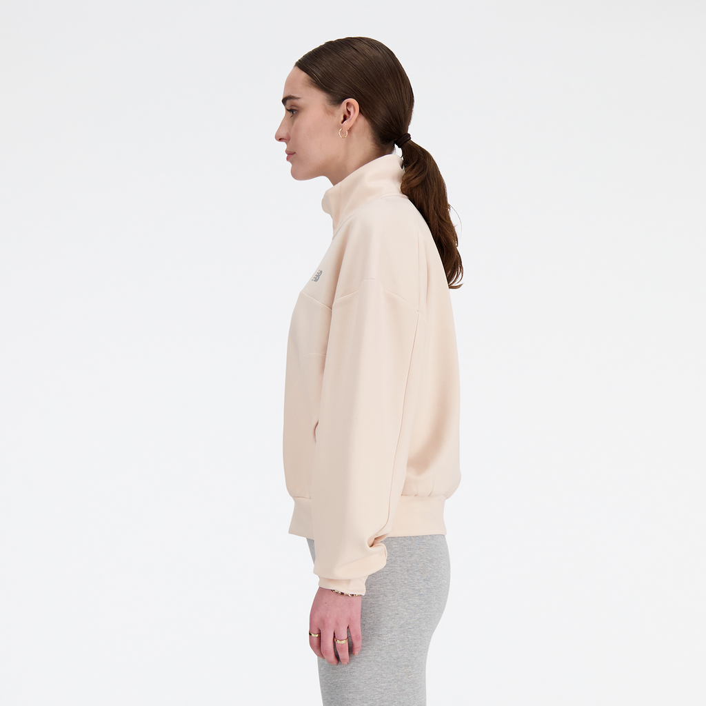 New Balance W Triple Knit Spacer Pullover in PINK