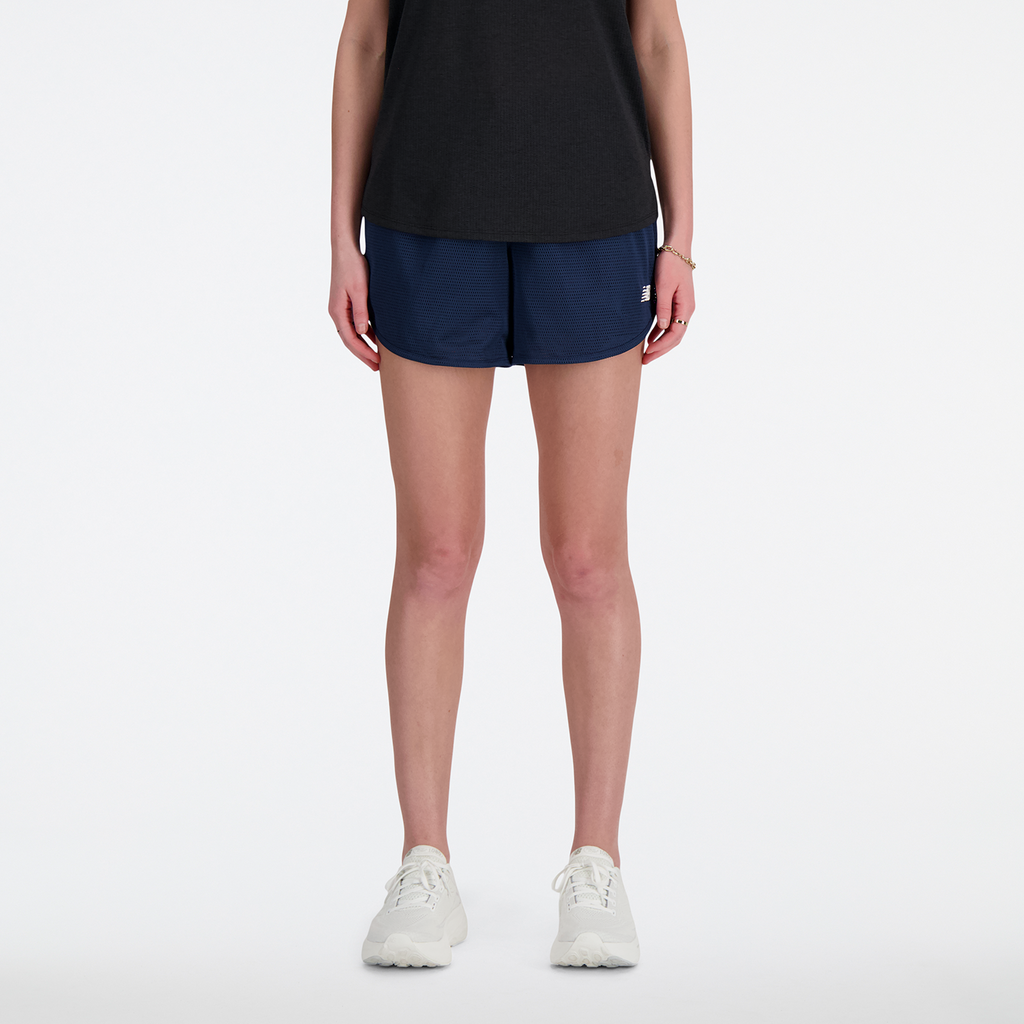 New Balance W NB Athletics Mesh Short in BLAU