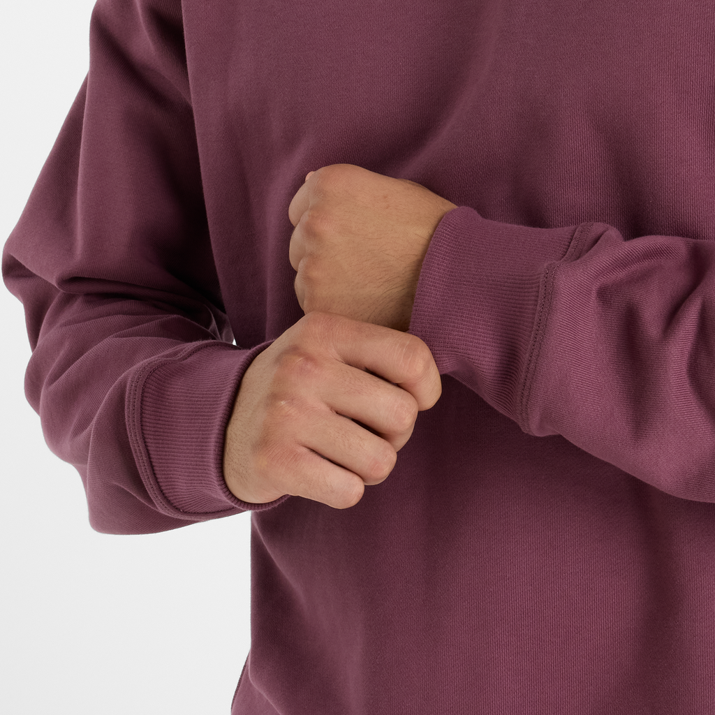 New Balance NB Athletics French Terry Crew in VIOLETT