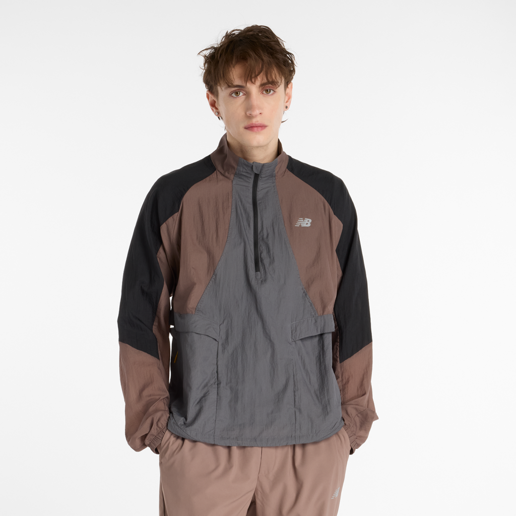 New Balance Better Run Water Resistant Jacket in BRAUN