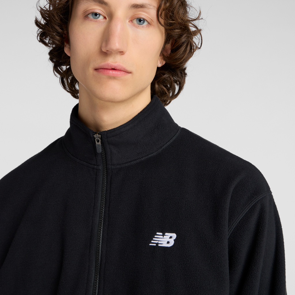 New Balance Polar Fleece 1/2 Zip in SCHWARZ