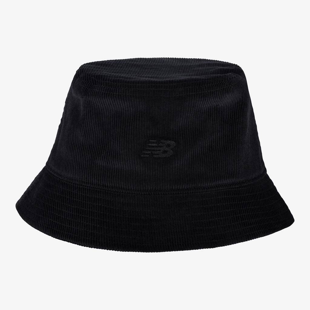 New Balance Corduroy Bucket Hat in SCHWARZ