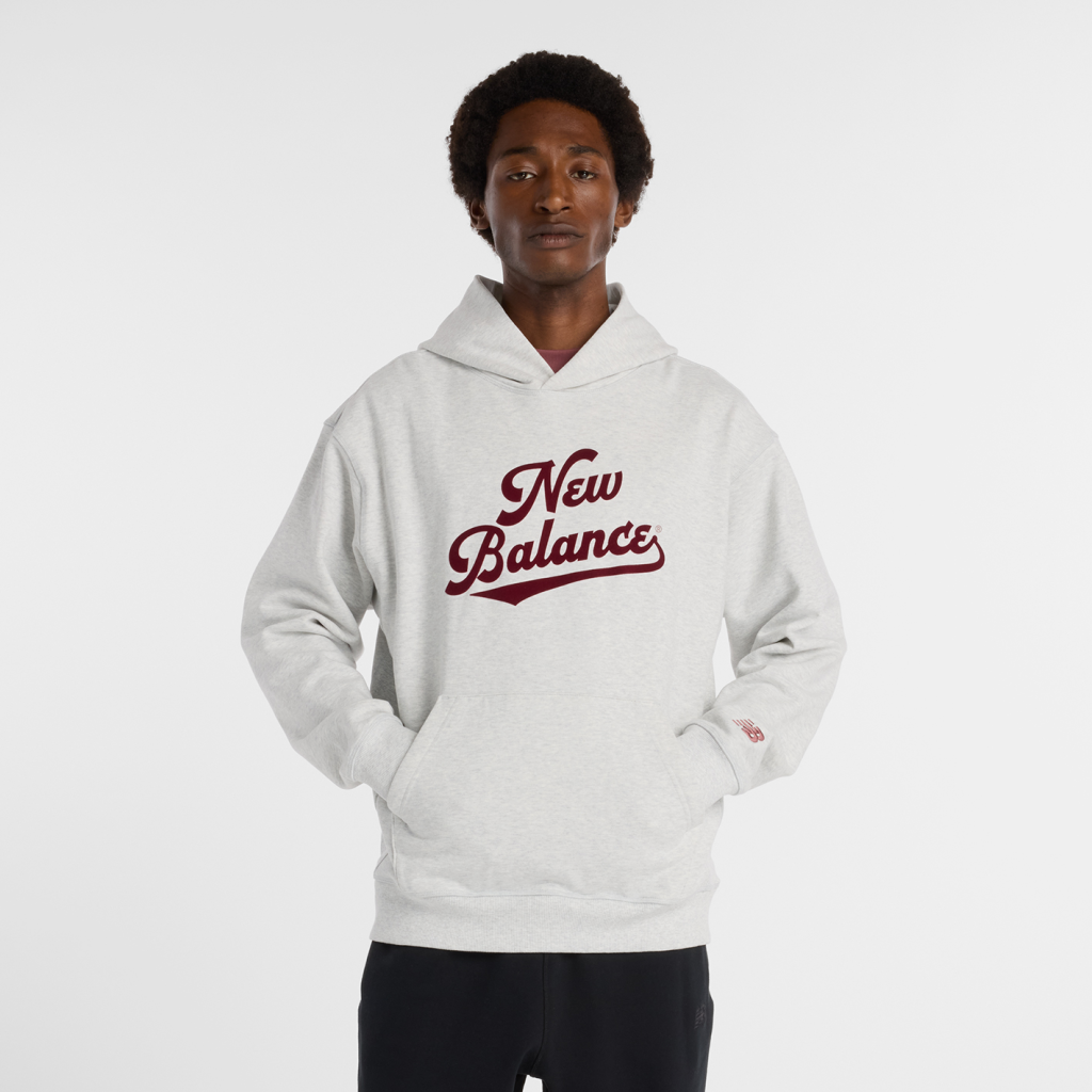 New Balance Athletics Legacy Hoodie in GRAU