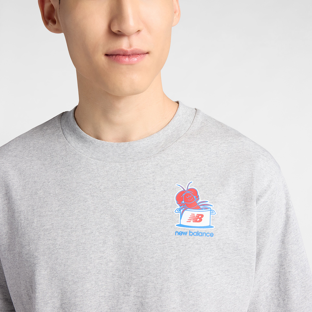 New Balance Lobster Roll T-Shirt in GRAU