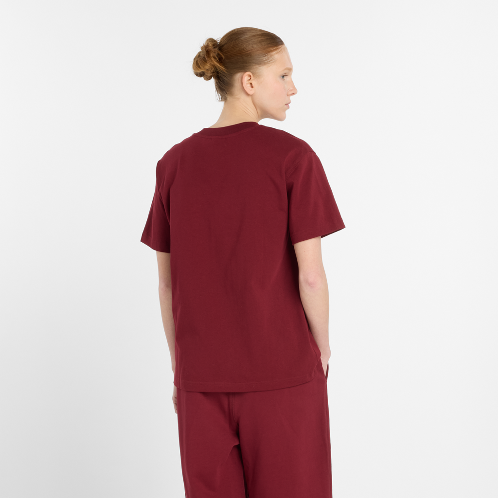 New Balance W NB Athletics Jersey T-Shirt in ROT