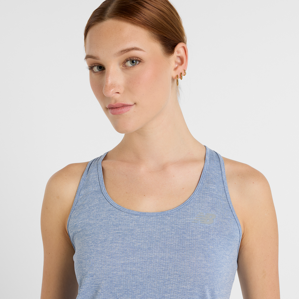New Balance W NB Athletics Tank in BLAU