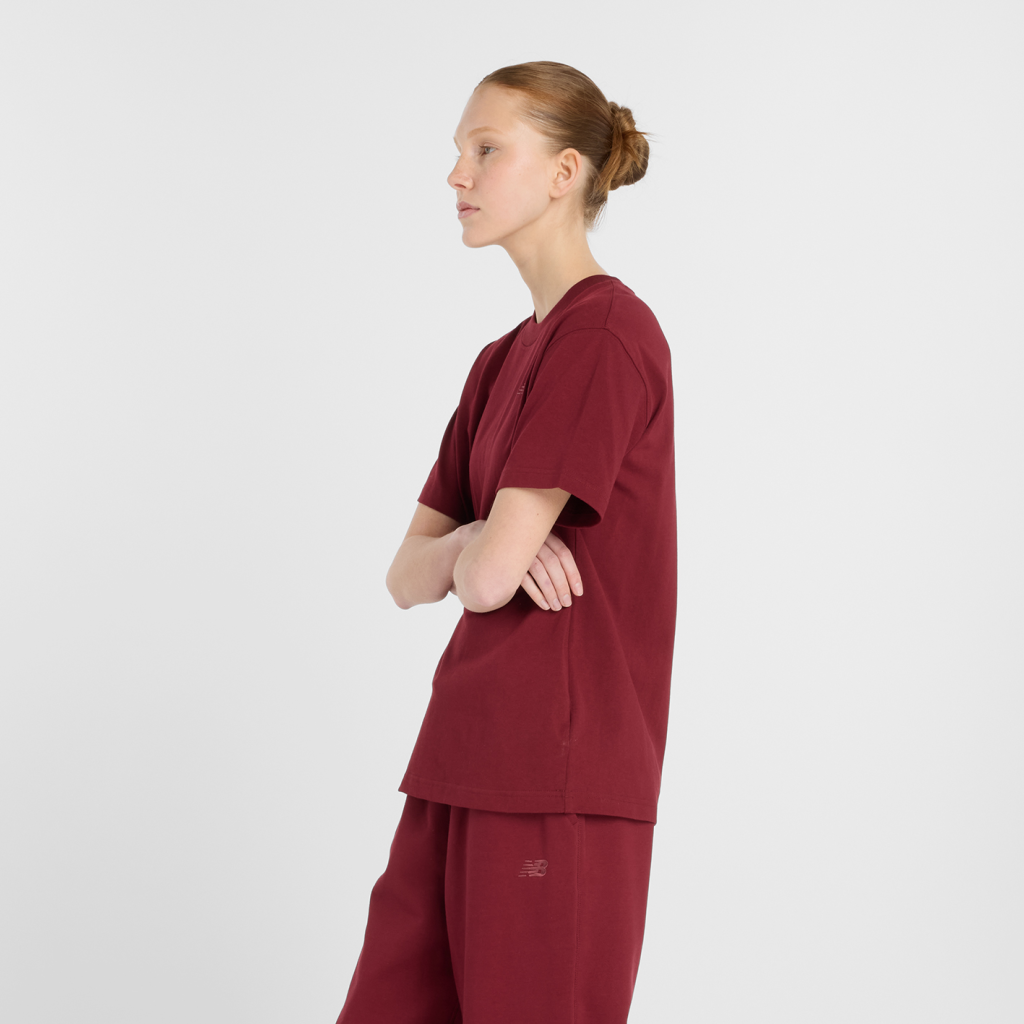 New Balance W NB Athletics Jersey T-Shirt in ROT