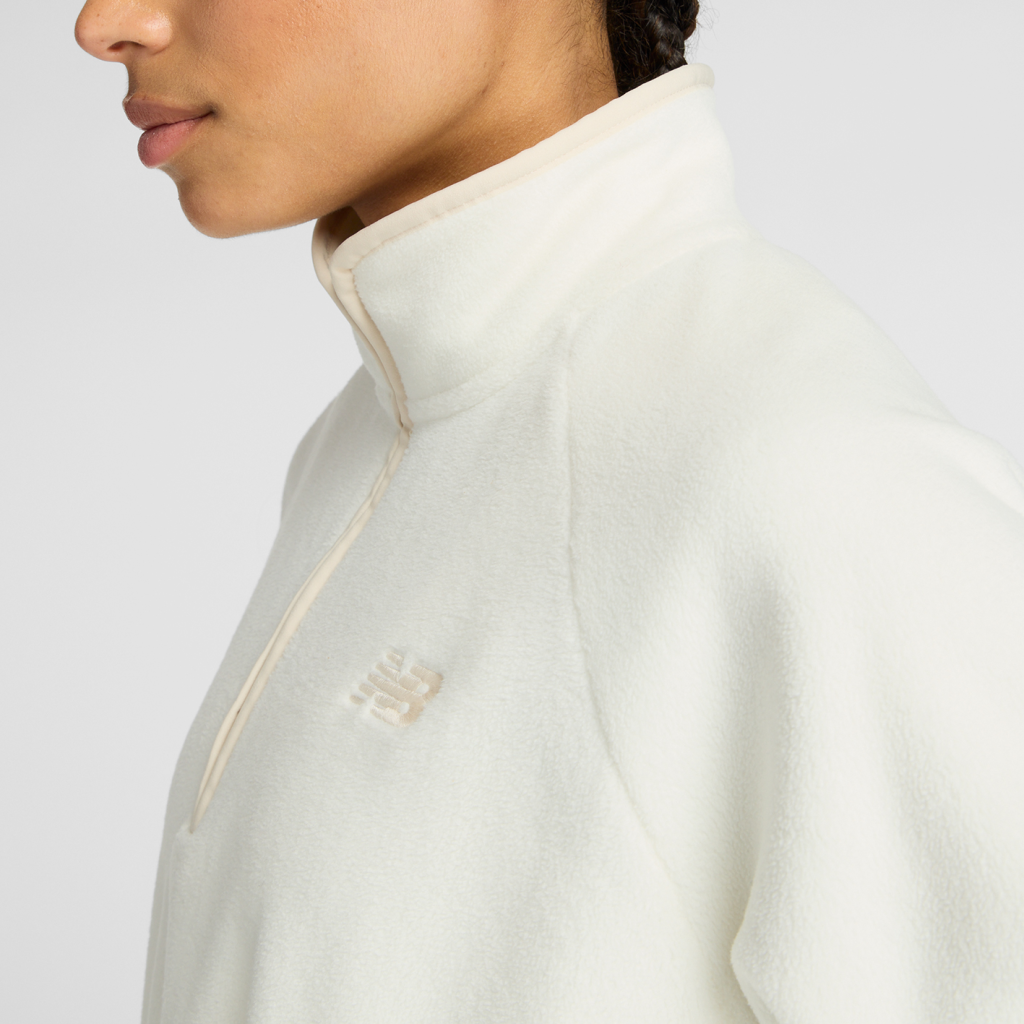 New Balance W Polar Fleece Half Zip in GRAU
