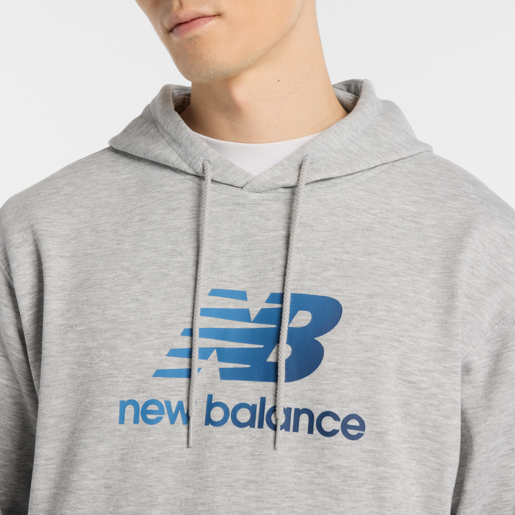 New Balance Sport Essentials Gradient Logo Hoodie in GRAU