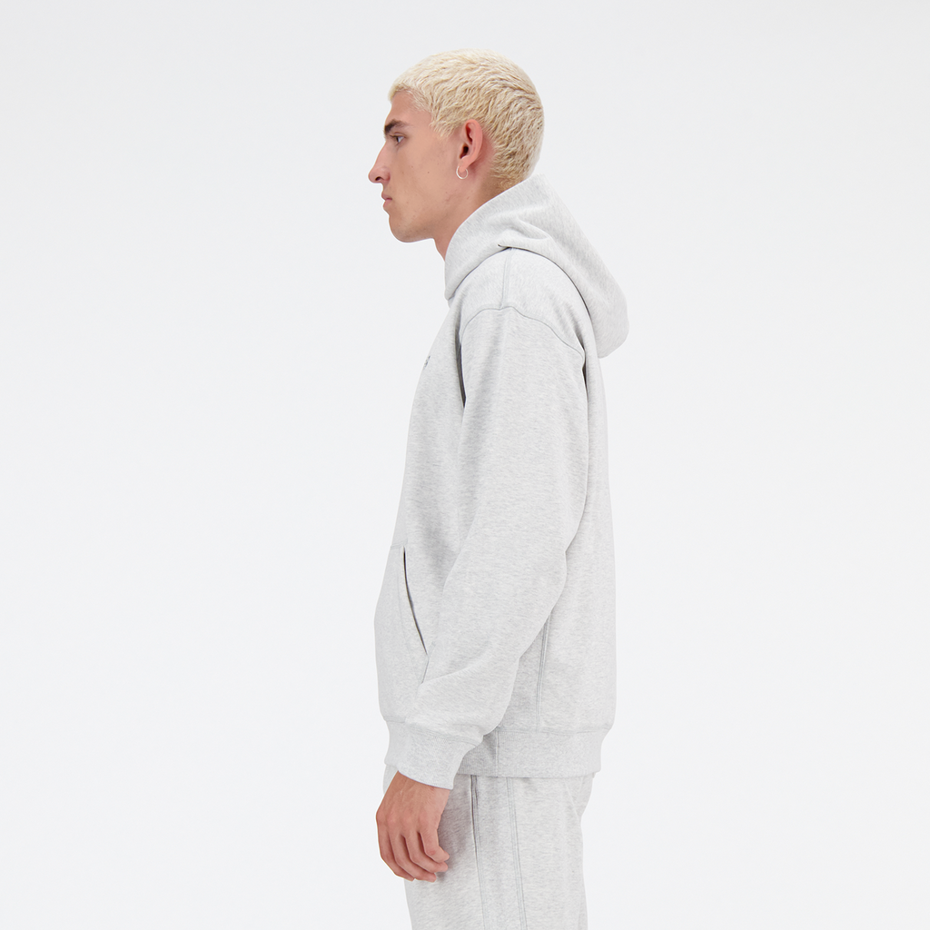 New Balance NB Athletics French Terry Hoodie in GRAU