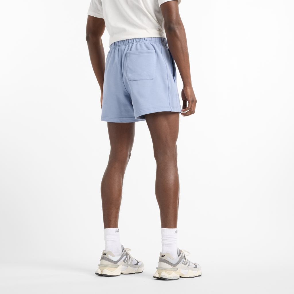 New Balance NB Athletics French Terry Short 5 Inch in BLAU