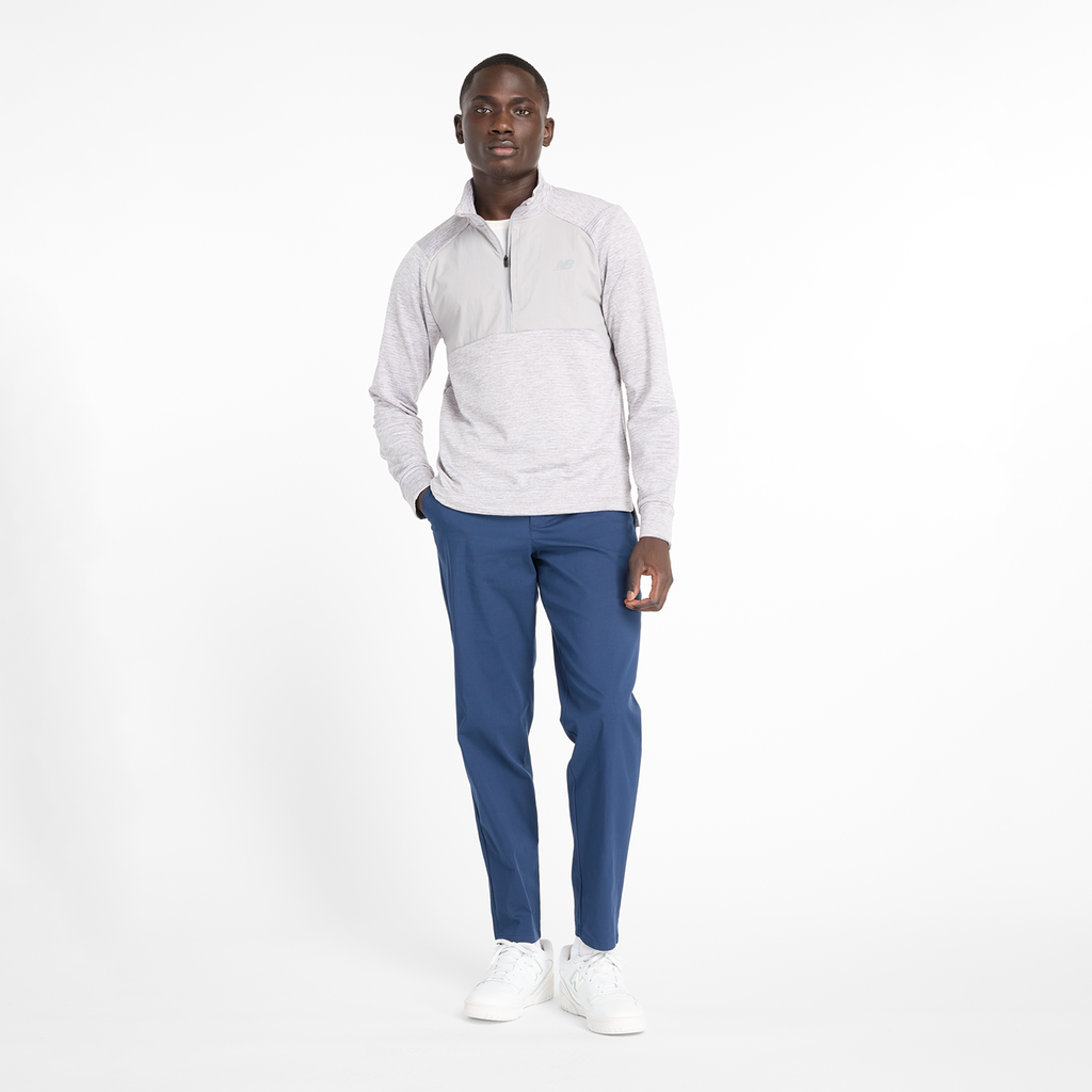 New Balance Athletics Heat Grid 1/2 Zip in GRAU
