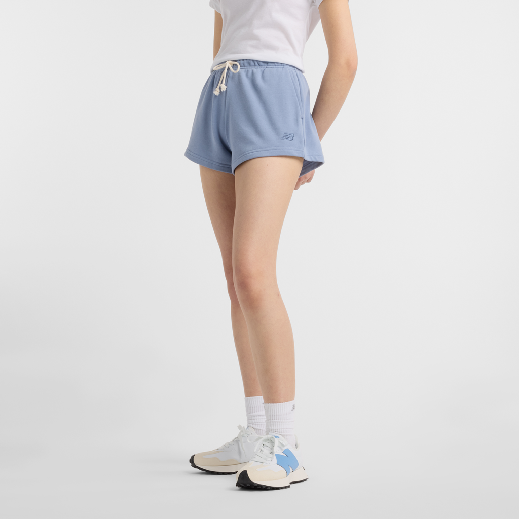 New Balance Coastal Fleece Short in BLAU