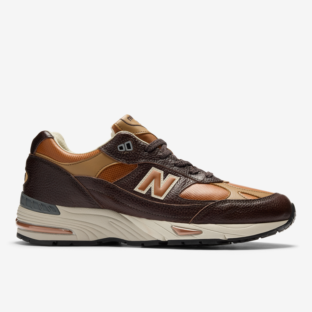 New Balance M 991 v1 Made in UK Luxe Freizeitschuhe in BRAUN
