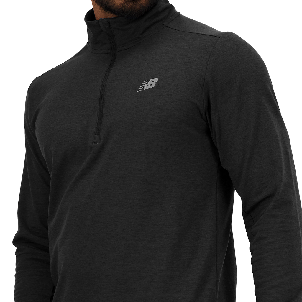 New Balance Space Dye 1/4 Zip in SCHWARZ