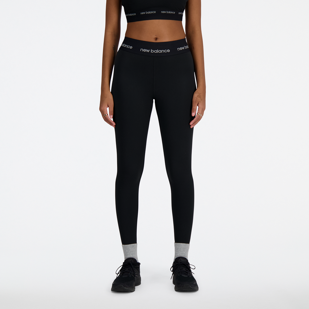 New Balance W Sleek 25 Inch High Rise Legging in SCHWARZ