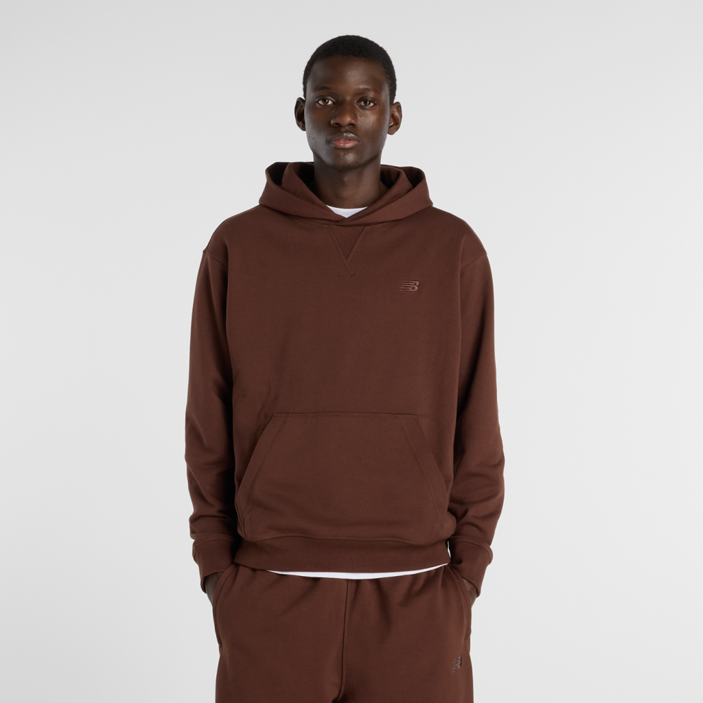 New Balance NB Athletics French Terry Hoodie in BRAUN
