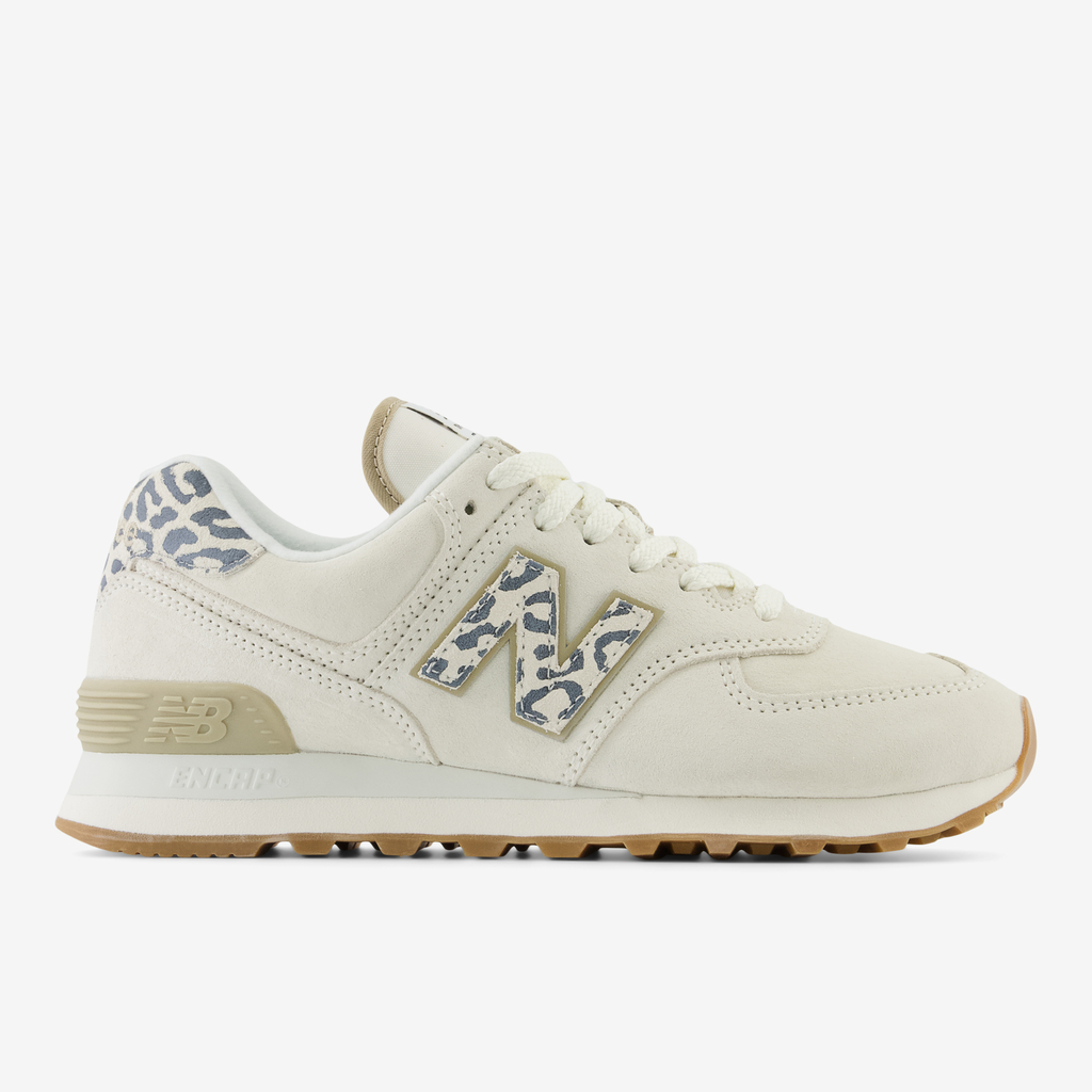 New Balance W 574 Animal Print Freizeitschuhe in WEISS
