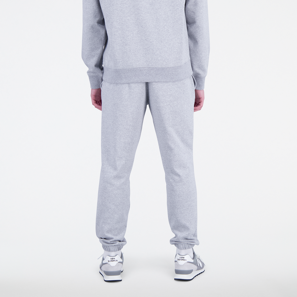 New Balance Essentials Stacked Logo Sweatpant in GRAU