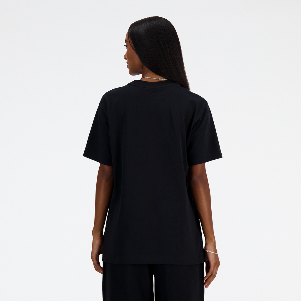 New Balance W NB Athletics Jersey T-Shirt in SCHWARZ