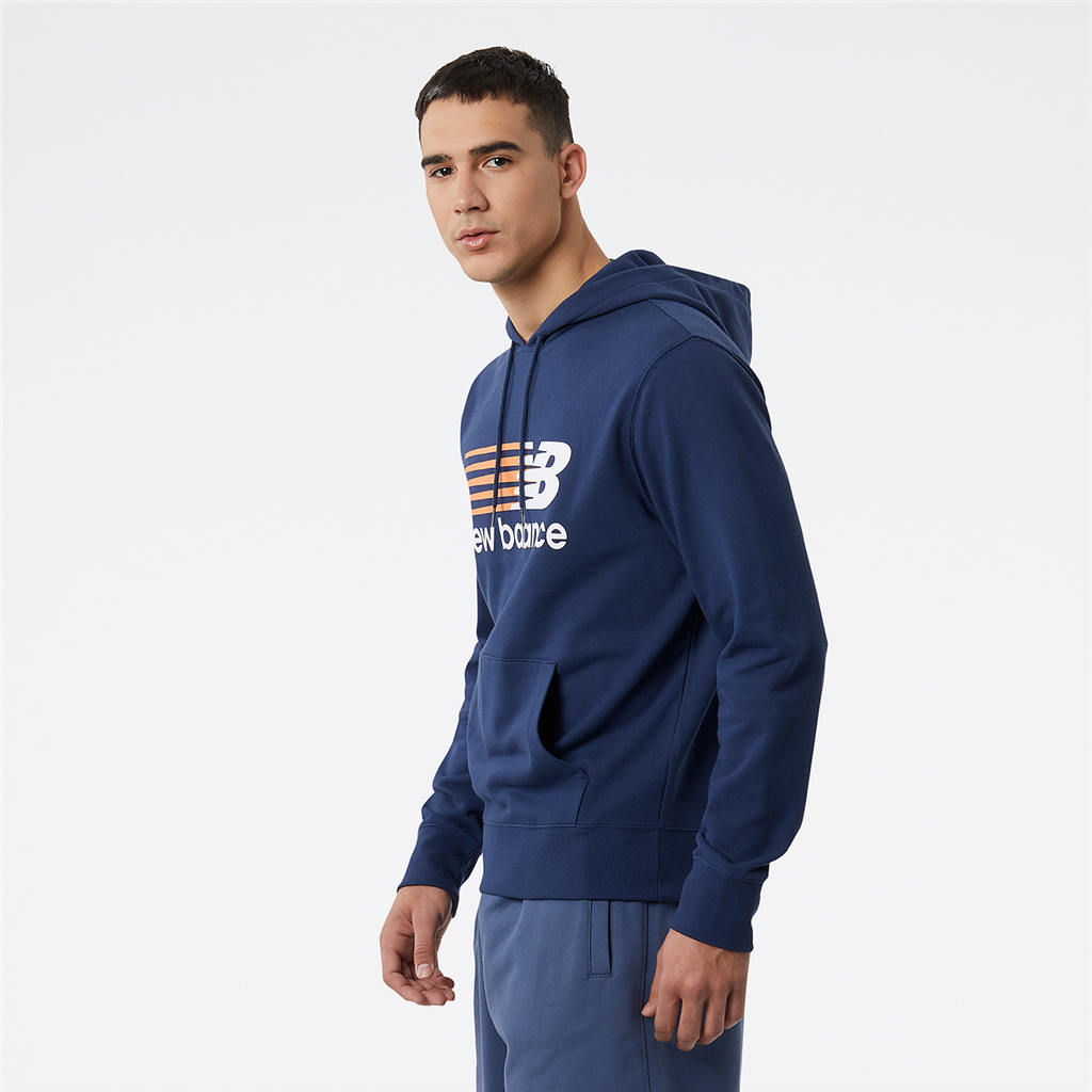 New Balance NB Classic Hoodie in BLAU