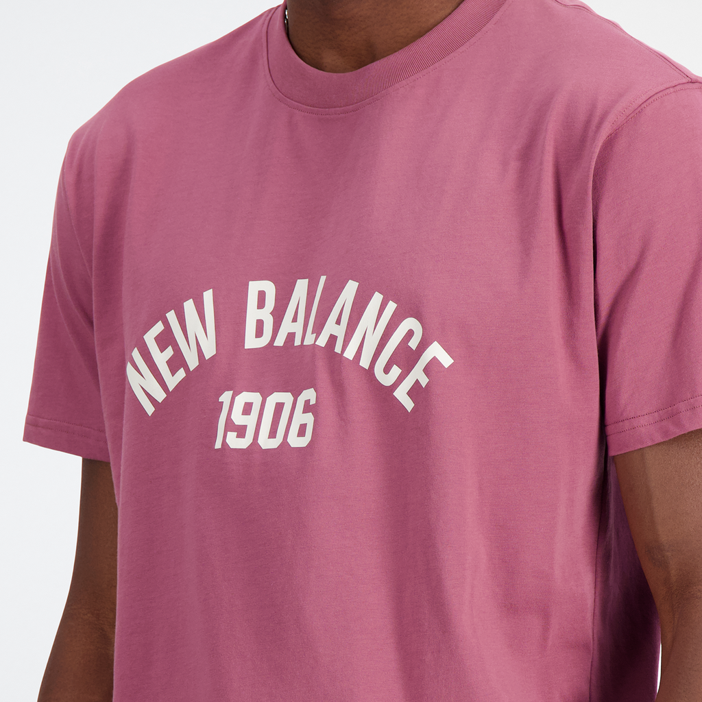 New Balance Essentials Varsity T-Shirt in ROT