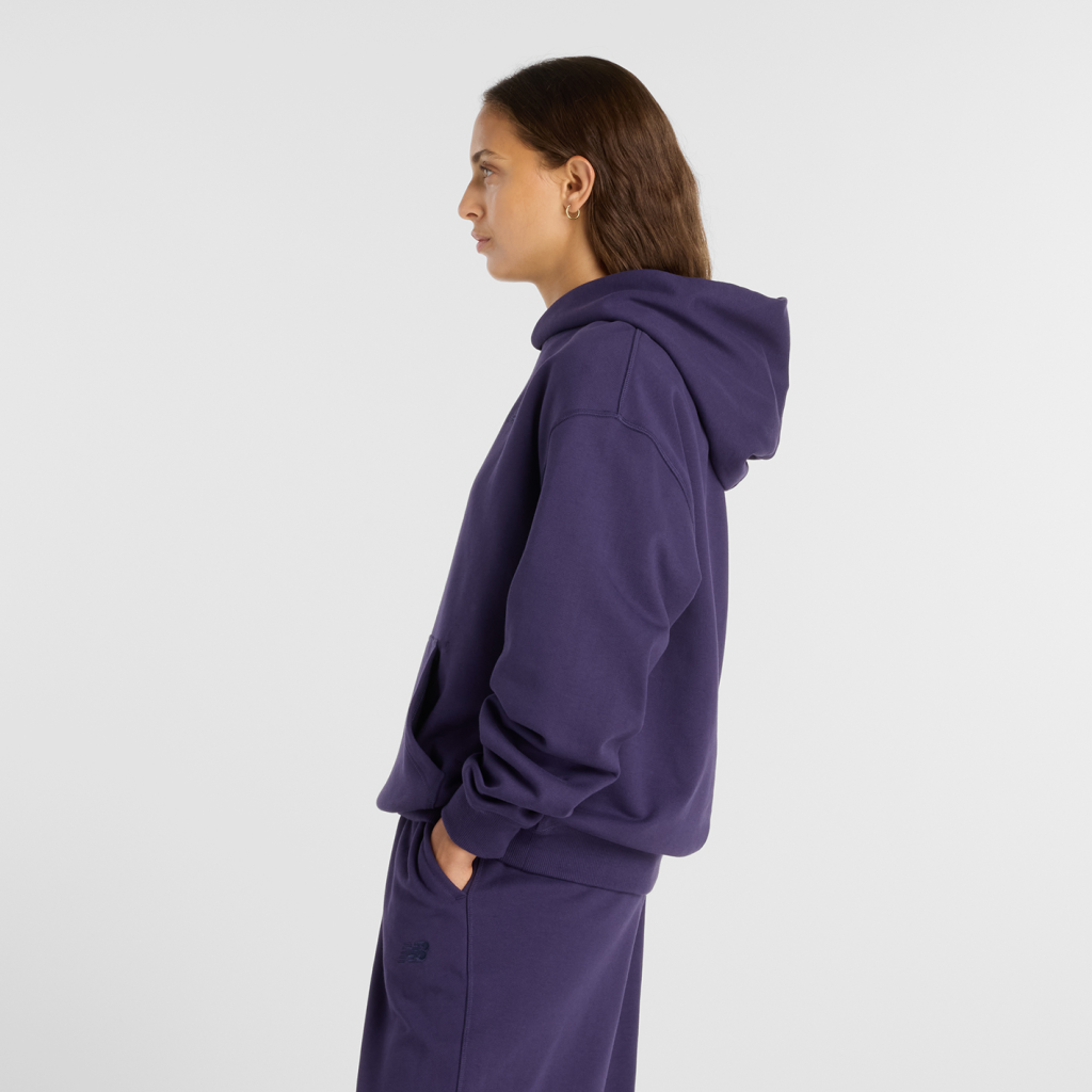 New Balance W NB Athletics French Terry Hoodie in VIOLETT