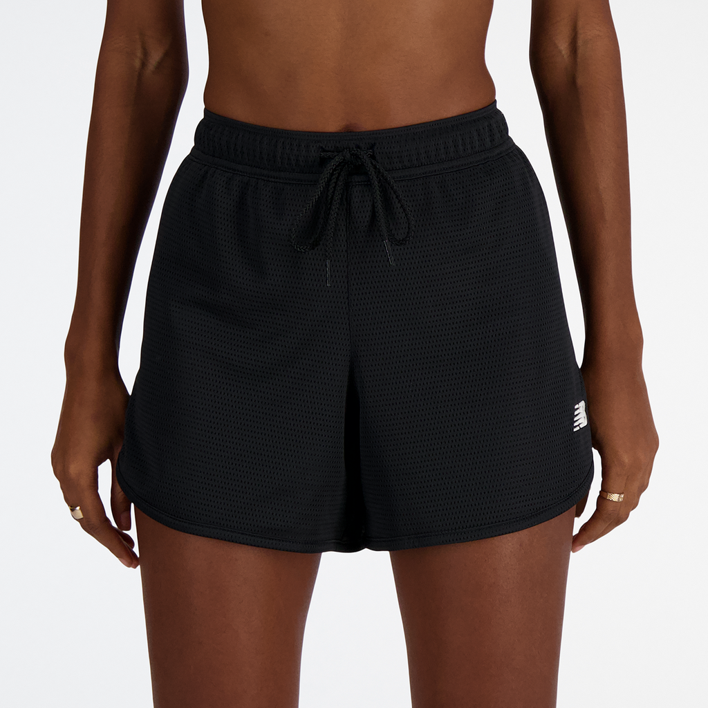 New Balance W NB Athletics Mesh Short in SCHWARZ