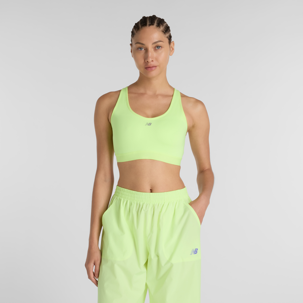 New Balance W NB Essential Run Bra in GELB