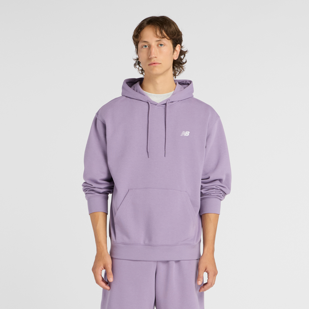 New Balance Sport Essentials Small Logo French Terry Hoodie in VIOLETT