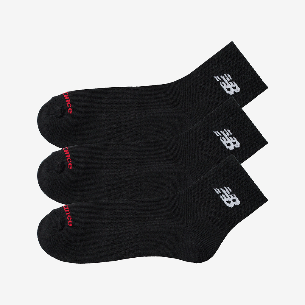 New Balance NB Everyday Ankle 3 Pairs in SCHWARZ