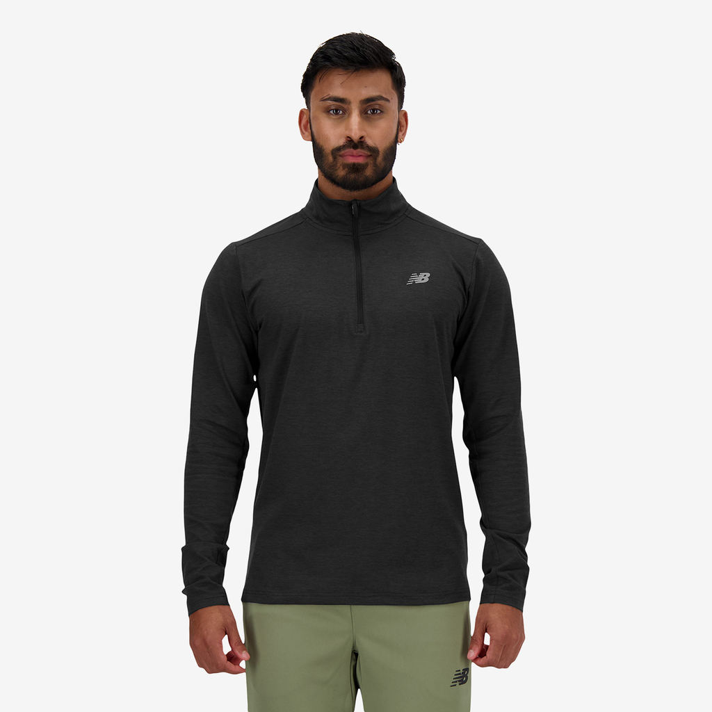 New Balance Space Dye 1/4 Zip in SCHWARZ