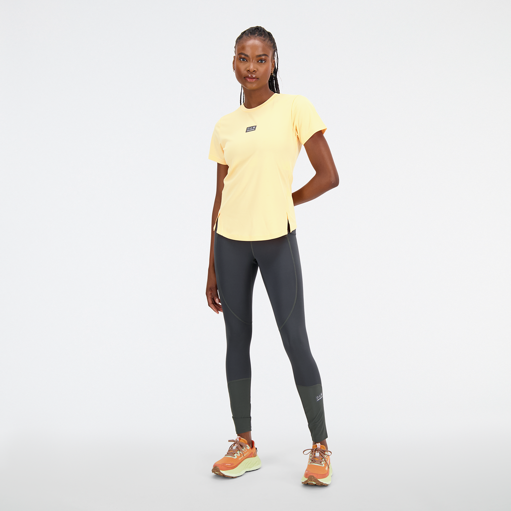 New Balance W Impact Run AT N-Vent Tee in GELB