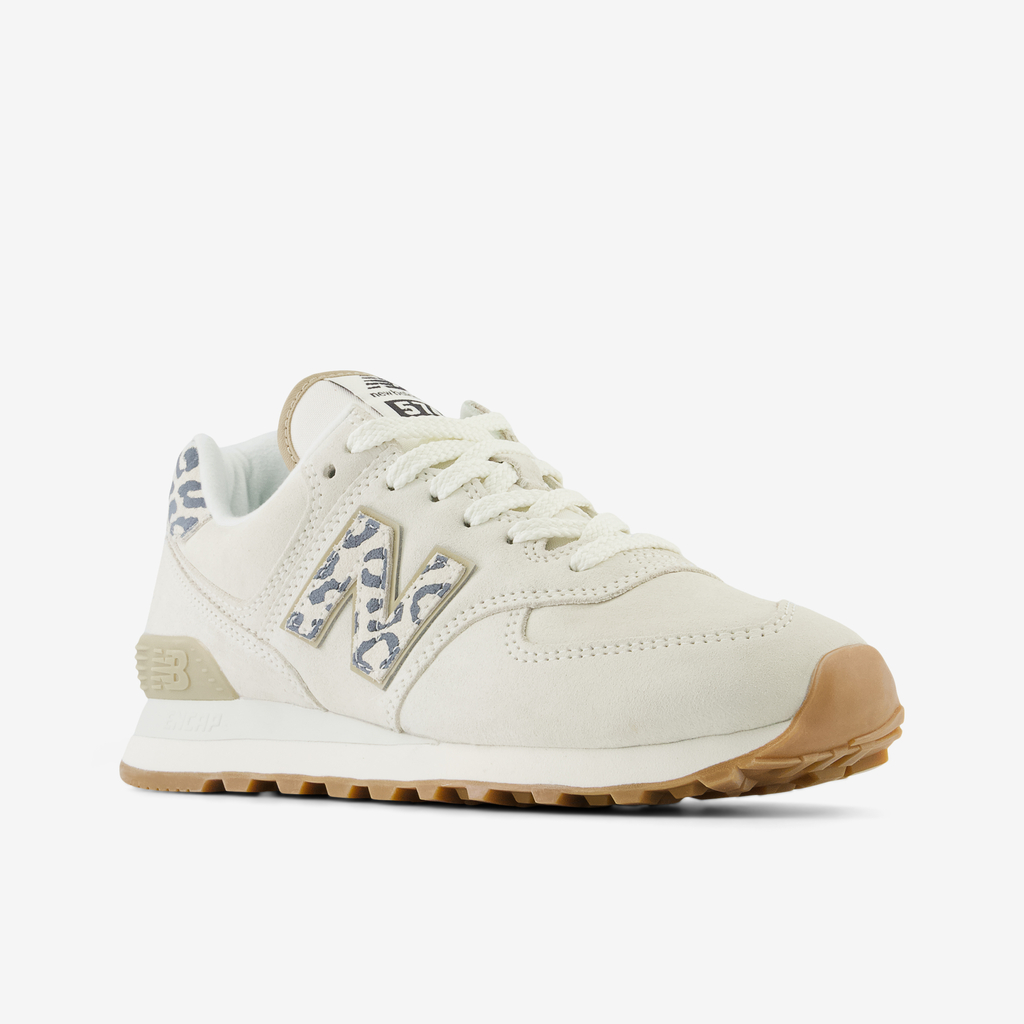 New Balance W 574 Animal Print Freizeitschuhe in WEISS