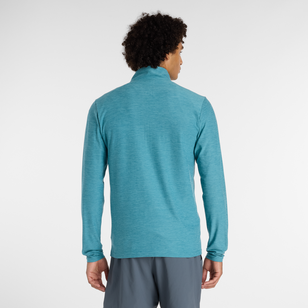 New Balance Space Dye 1/4 Zip in BLAU