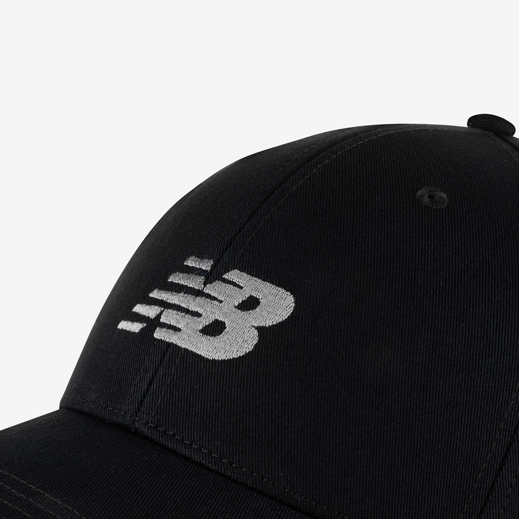 New Balance 6 Panel Structured Snapback in SCHWARZ