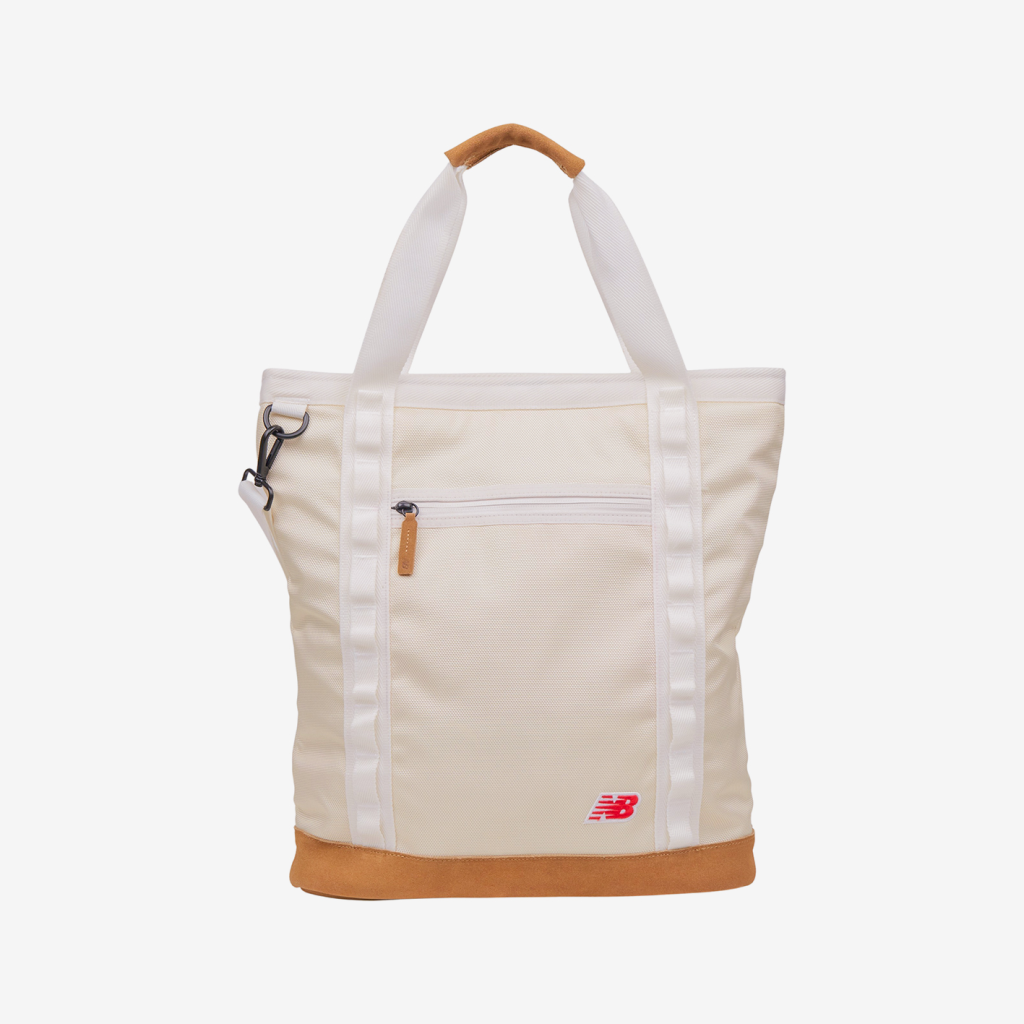New Balance Legacy Icon Tote Bag in BEIGE