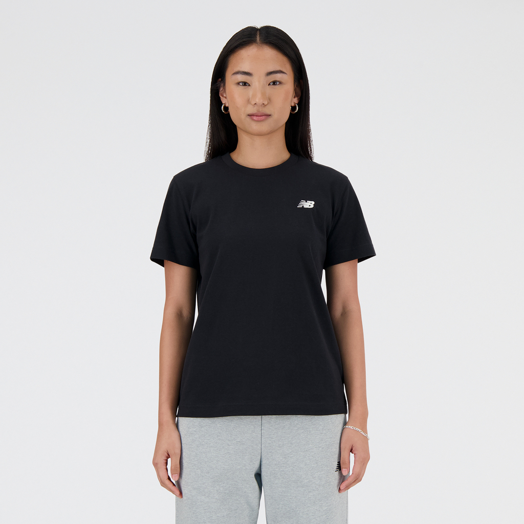 New Balance W New Balance Jersey Small Logo T-Shirt in SCHWARZ